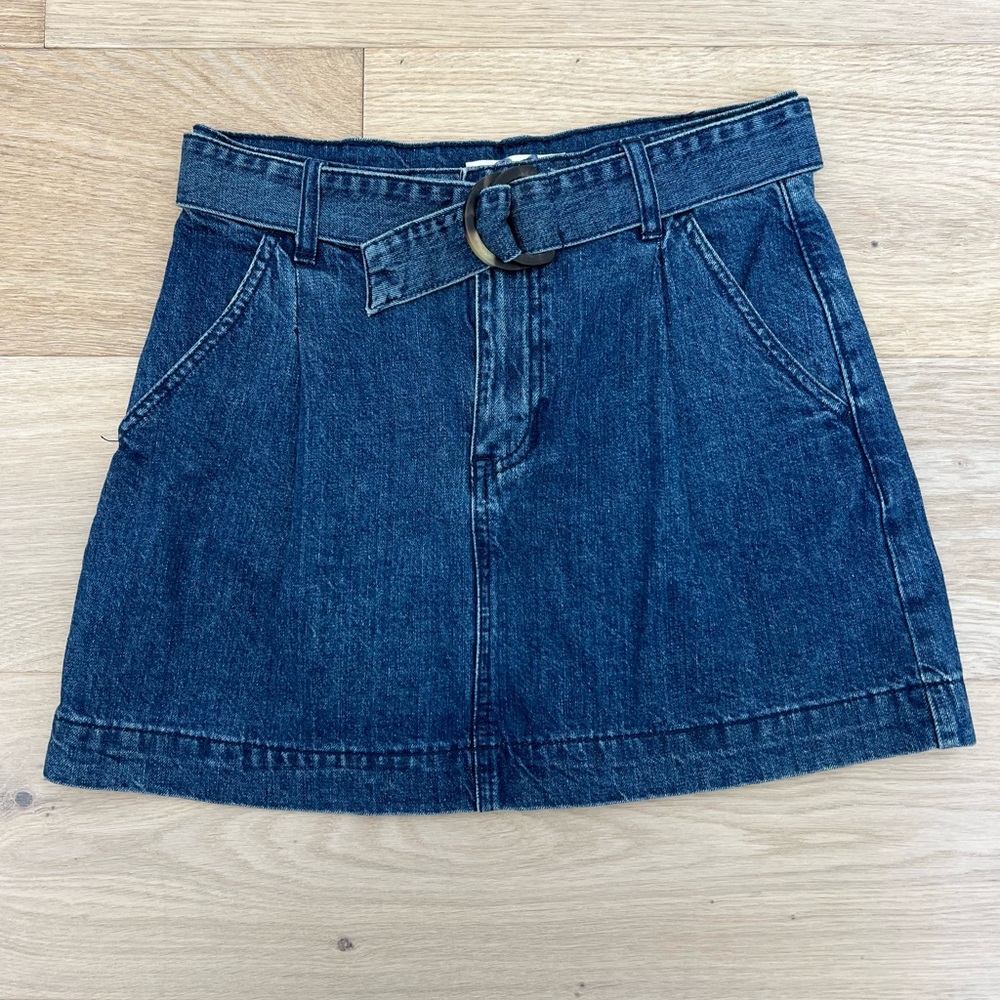 Free People - Denim Mini Skirt with Belt - Size 26